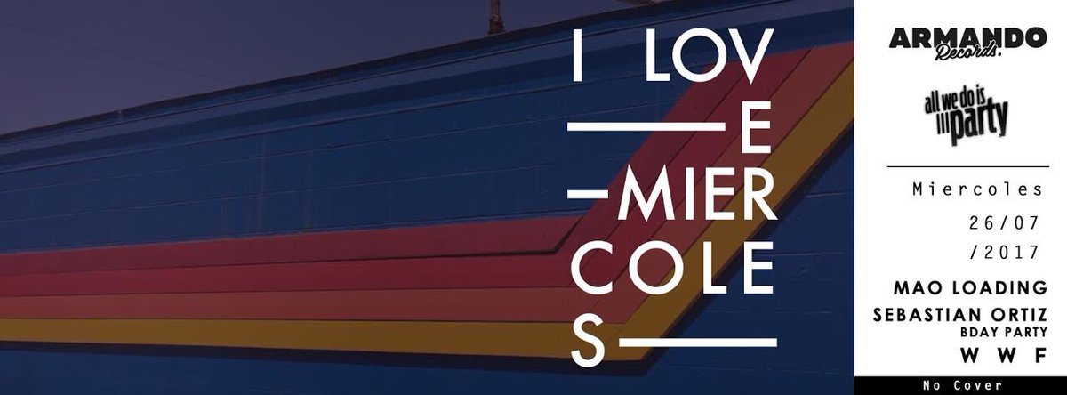 Esta semana: I love miércoles en <a href="/armandorecords/">Armando Records</a> entrada libre!