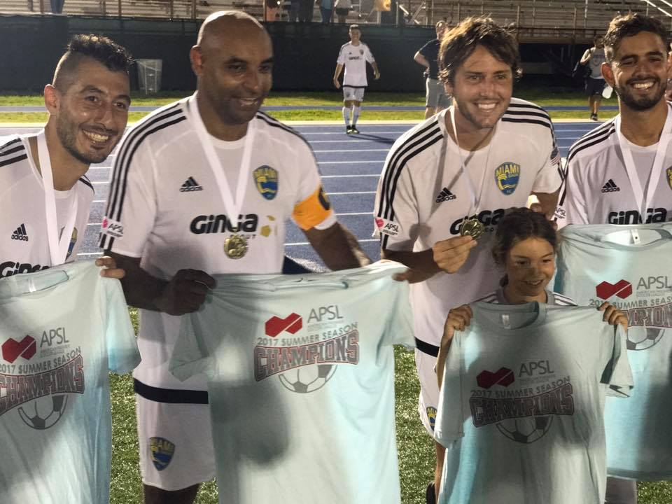 apslofficial's tweet photo. Congratulations to the 2017 APSL champion @MiamiDadeFC #APSLplayoffs https://t.co/Tu4WLYqIXj