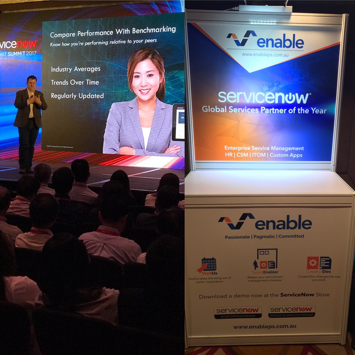 brucehara's tweet photo. @Chris_Pope_NOW delivering the intelligent automation goodness in #HongKong for #LimitlessIT @ServiceNowAsia @enablePS #enablers https://t.co/myz9iwiGWj