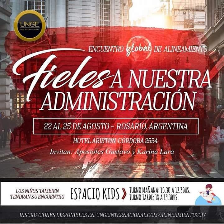 ungeint's tweet photo. #EncuentroGlobaldeAlineamiento
#FielesANuestraAdministracion

Del 22 al 25 de agosto, Rosario, Arg.

Más info en https://t.co/fpplXmRqBh https://t.co/hvxDOe5Djp