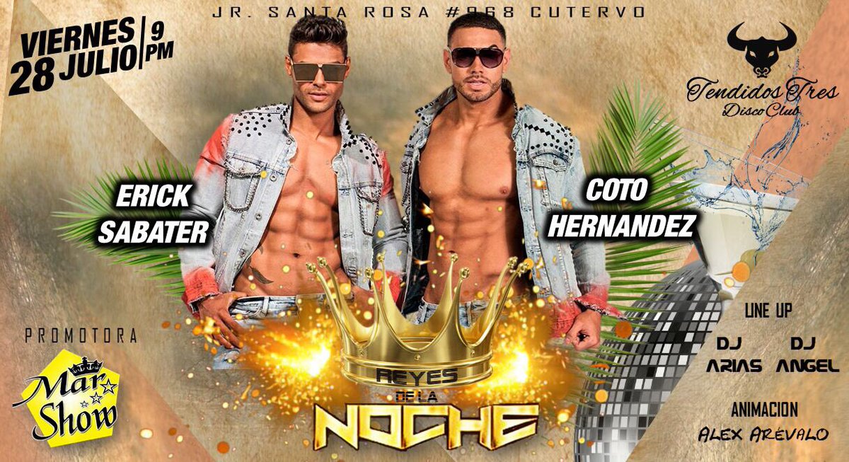 Los Reyes de la Noche estarán este 28,29 y 30 de Julio en las ciudades de Jaen, Bagua, Cutervo y San Ignacio. Los esperamos...!!!