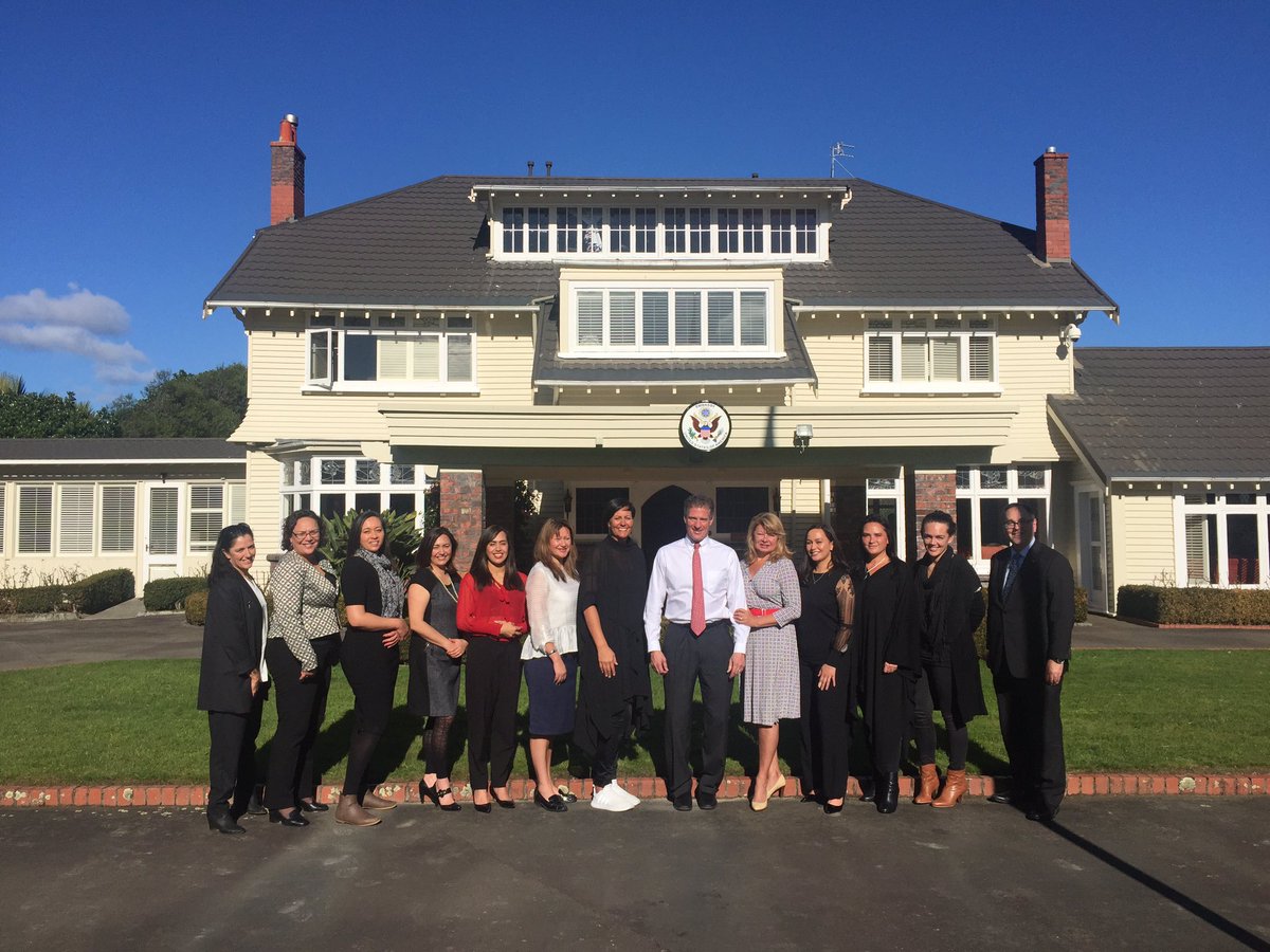 SenScottBrown's tweet photo. At the official residence for a lunch with woman from the Waihine Toa Project. Beautiful day in Lower Hutt. https://t.co/kIFa7417QM