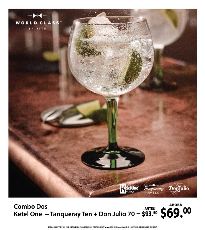 Encuentra nuestros tres #whitespirits en $69.00 hasta el 31 de  julio
#tanquerayten #donjulio #ketelone