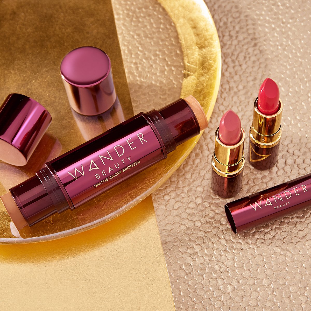 Go from day to night with the <a href="/wander_beauty/">Wander Beauty</a> Bronzer &amp; Lipstick duo! Shop the #BeautyiQ Steal until 7/25 7:59pmET! > qvc.co/wad