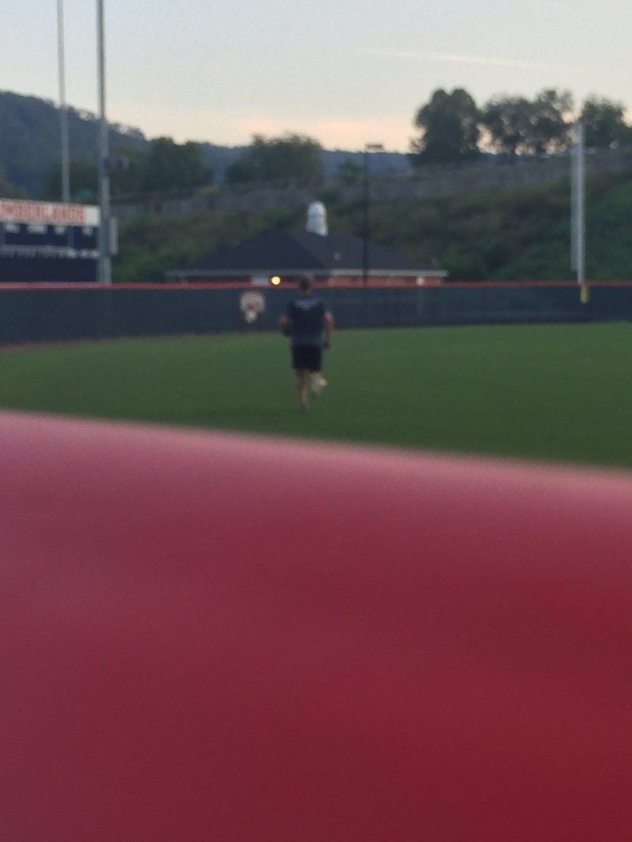 UCCoachShelton's tweet photo. Secret scouting trip 4  dept. softball game. @taylor_riggs has avg OF skills &amp; serious flyball lift in swing. @jmart2626 rakes= #BlueWillWin https://t.co/Po2YtB2ubX