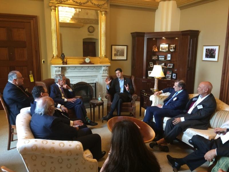 RJC's tweet photo. Today, members of our Board met w/  @SpeakerRyan, @SenateMajLdr, @MarcoRubio &amp; others to discuss Taylor Force Act, Israel, &amp; more! #PassTFA https://t.co/txf8yryfEw