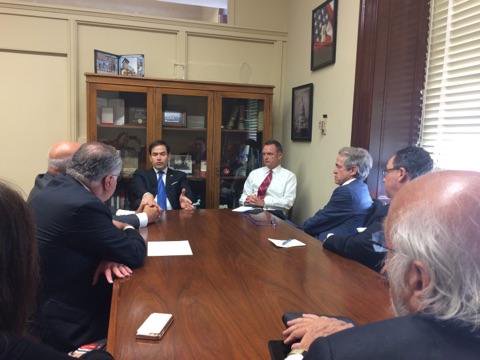 RJC's tweet photo. Today, members of our Board met w/  @SpeakerRyan, @SenateMajLdr, @MarcoRubio &amp; others to discuss Taylor Force Act, Israel, &amp; more! #PassTFA https://t.co/txf8yryfEw