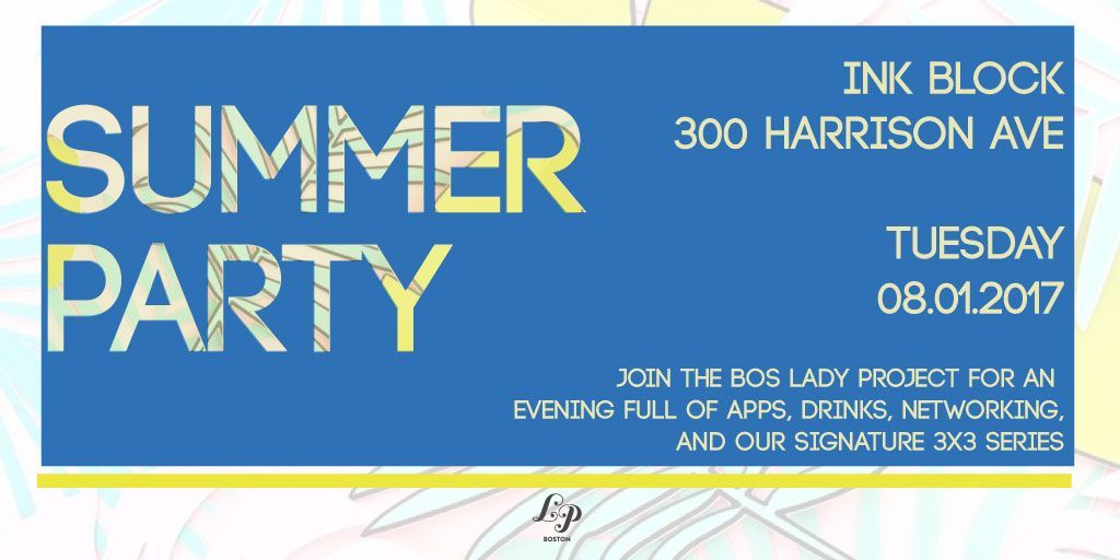 bosladyproject's tweet photo. Our Summer Party @InkBlockBoston is next week! Have you bought your ticket yet!? https://t.co/k4F4ezs2Id #BOSLP https://t.co/WybVtsOeyQ