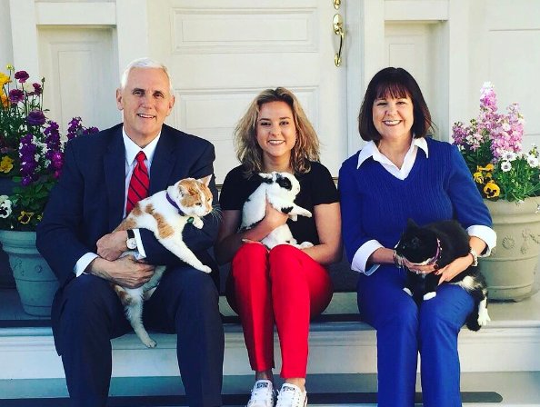 realMarlonBundo's tweet photo. #UnlikelyPetTricks Stealing the hearts of a nation. #PencePets #MarlonBundo 🐰 #PicklePence🐱 #HazelPence🐱#HarleyPence 🐶 #MakePetsGreatAgain https://t.co/XtXo8pMpDX