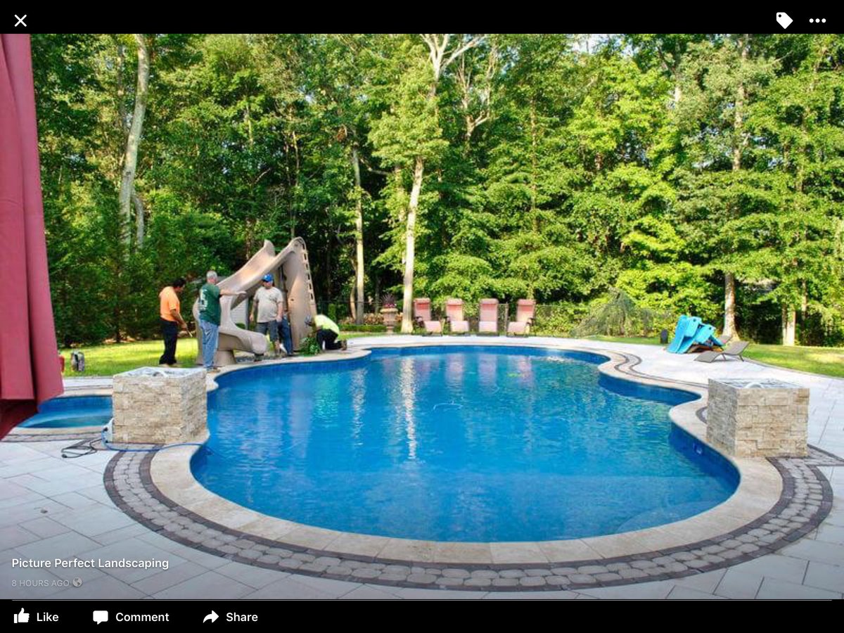 #paradisepoolsandspasnj #bricknj#custompooldesign