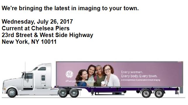 NYC is the next stop w/ partners <a href="/GEHealthcare/">GE HealthCare</a> Don't miss the bus! #EveryWomanEveryBody #breastimaging Register here bit.ly/2srfsr3