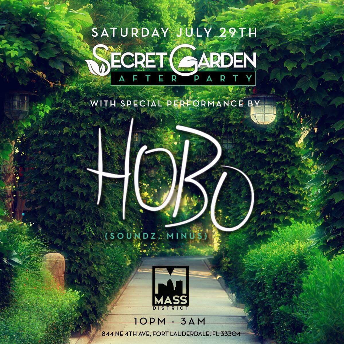 RT to win FREE ENTRY +1 to see <a href="/hobo_dj/">Hobo</a> &amp;more @ the <a href="/secretgardenexp/">Secret Garden</a> Saturday <a href="/massftl/">MASS District</a>!

                         🌱

residentadvisor.net/event.aspx?980…