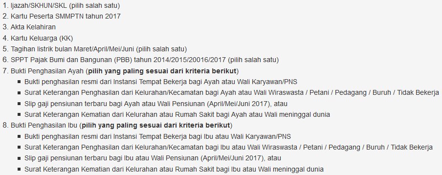 Urutkan berkas asli 1-8 secara berurutan
