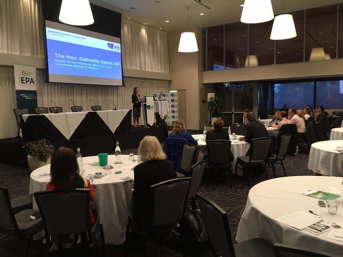 kab_nsw's tweet photo. The Hon. Gabrielle Upton, MP addressing the Litter Congress @NSW_EPA #lesslitter2017 #heytosser https://t.co/h88KY4tqYP