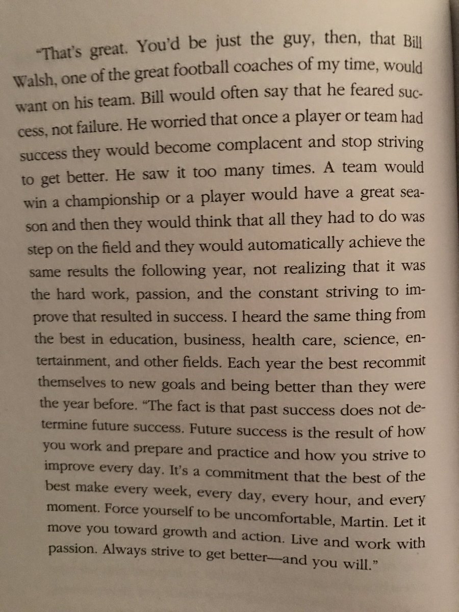 BurtonTanner's tweet photo. What a great excerpt from the book I am reading! Some very good insights to build on for our program! #TrainingCamp #FearComplacency https://t.co/qdywwuZzfA