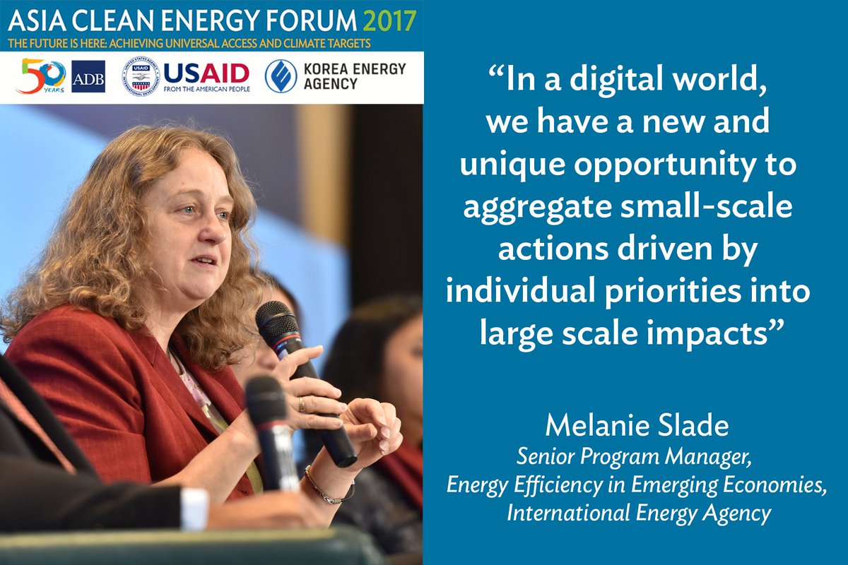 ACEF_Forum's tweet photo. Remarks from Melanie Slade, Senior Program Manager, Energy Efficiency in Emerging Economies, @IEA at #ACEF2017 https://t.co/A4IV9EqLz9