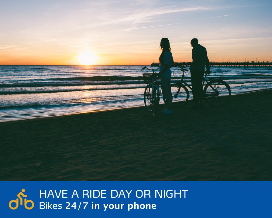 Enjoy the sunset and sunlight with Dropbyke!