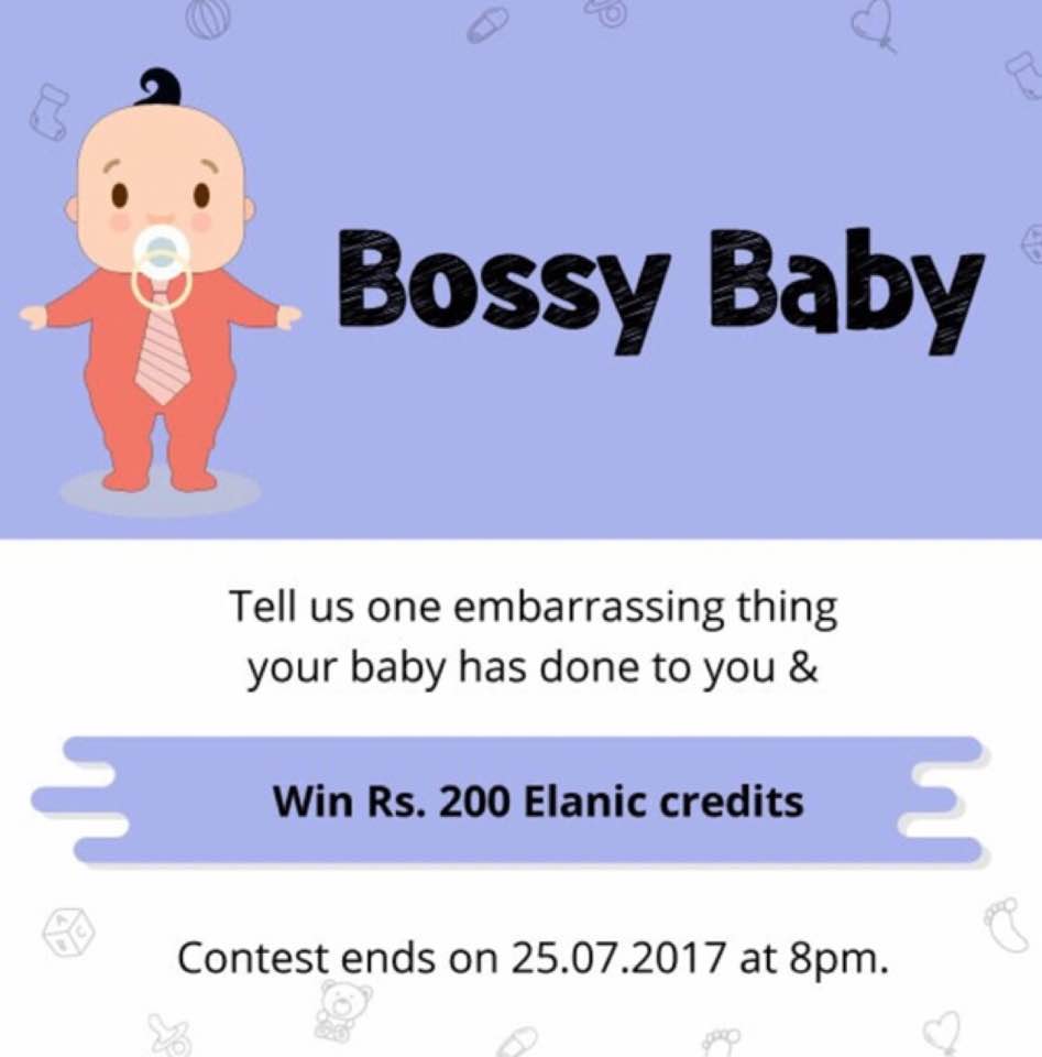 SecondcryFamily's tweet photo. Tell us an embarrassing thing your baby has done to you.
Get a chance to win a prize.

Download our Elanic App now.
https://t.co/xxq1YPytRX https://t.co/C0cBjasI8b