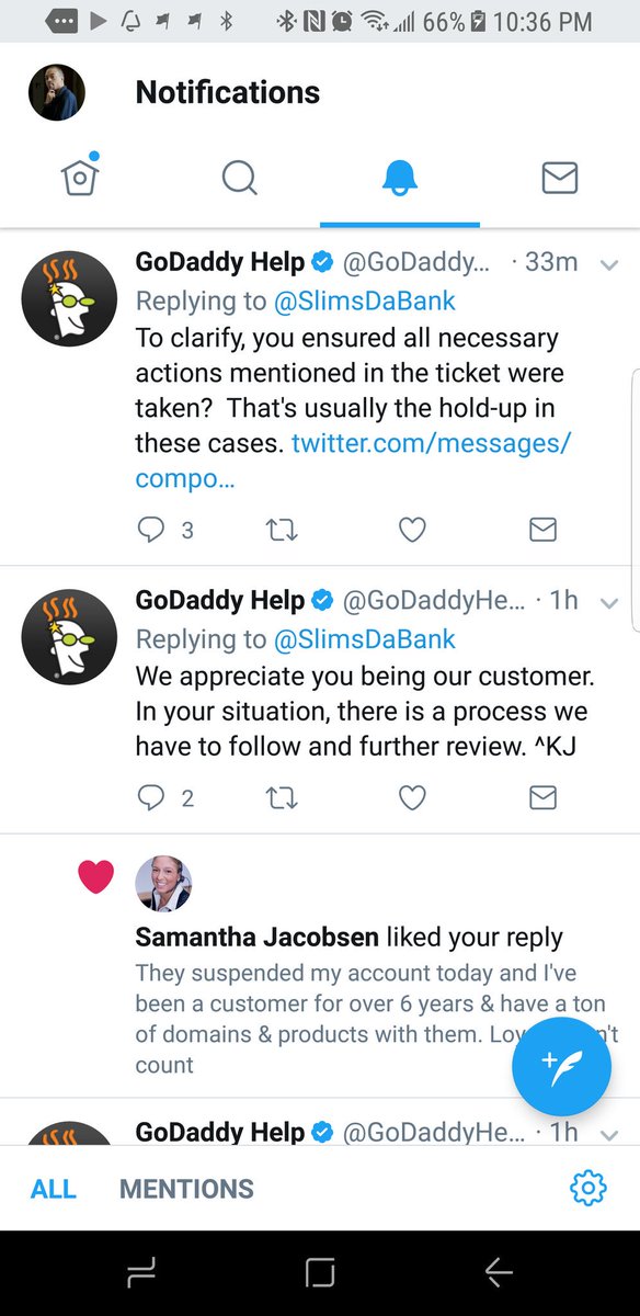 And as people visit any of my websites including clients website anr see this <a href="/GoDaddyHelp/">GoDaddy Help</a> gives me the runaround. Over 6 yrs as a customer!