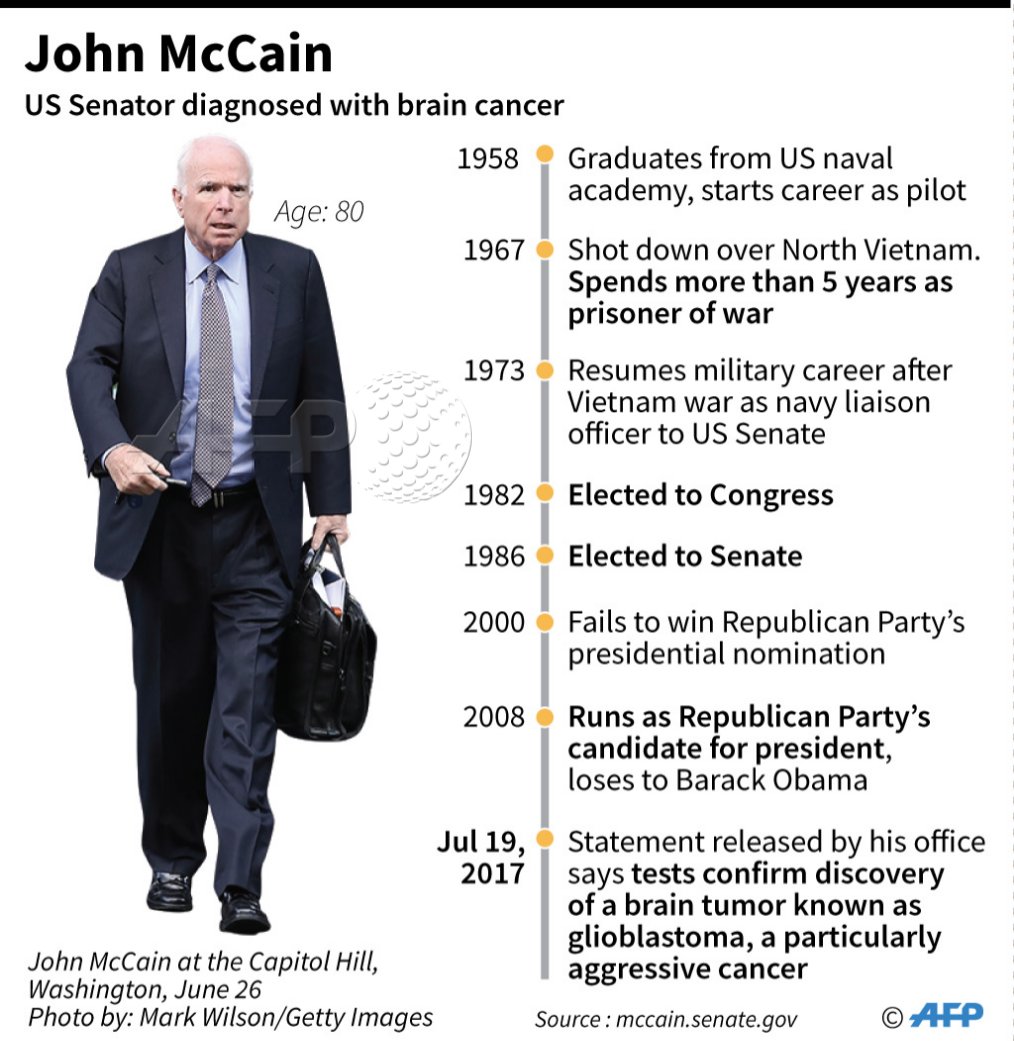 Afp Profile Senator John Mccain Return Washington Dc Tuesday Time