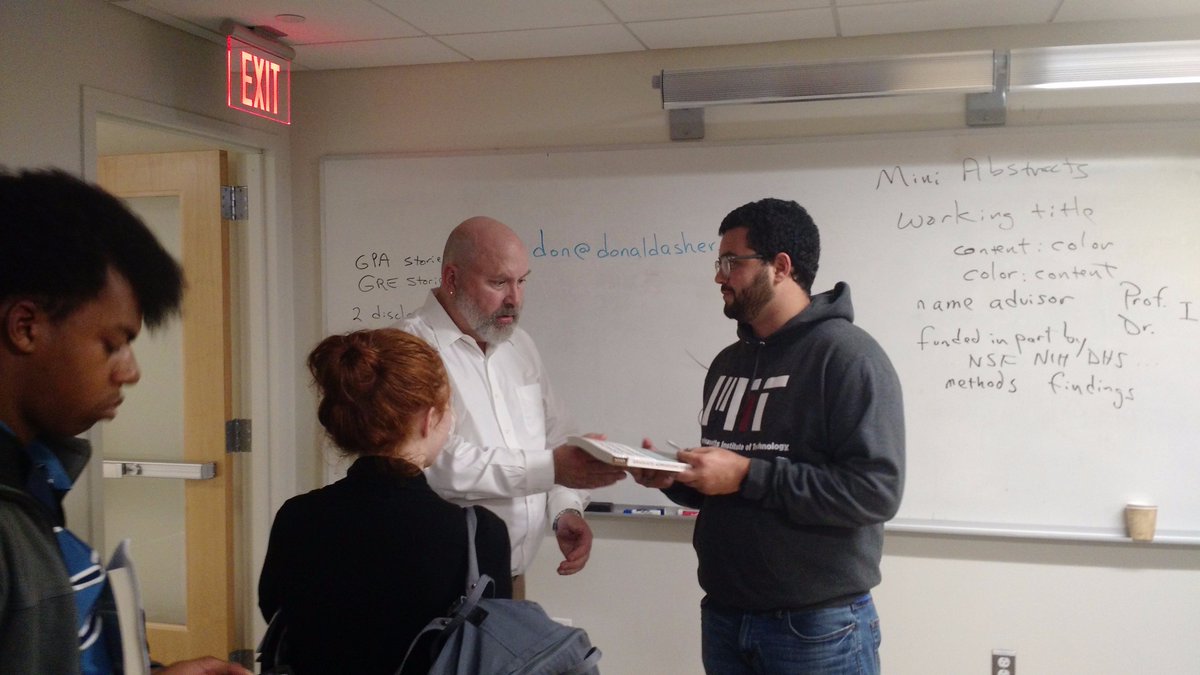 Very informative workshop on graduate school apps with Donald Asher! #MITSRP #MITGradDiversity #ThinkBigDiversity