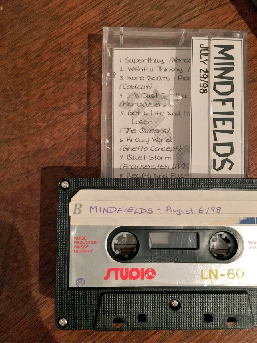 thedanield's tweet photo. Found! Recordings of my high school-era college radio show on #CKLN, 4:30pm Thursdays. Fusing hip hop, jazz, punk and obnoxious immaturity. https://t.co/jO7X4p5p3s