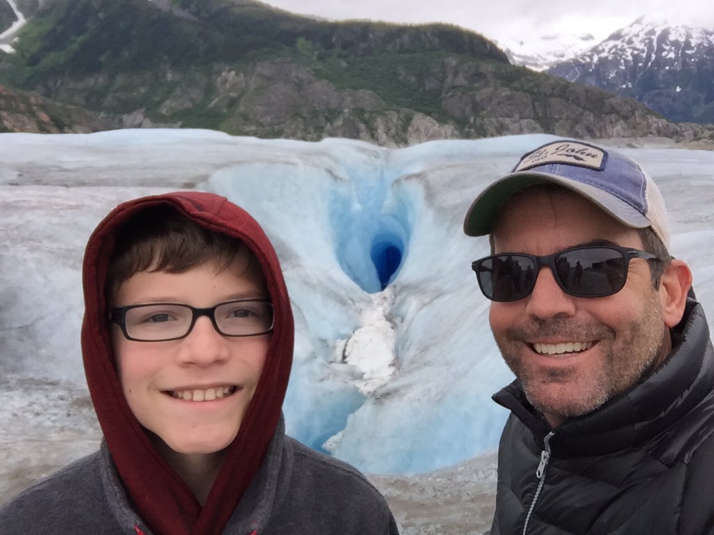 dougmcd's tweet photo. They need to tell you in the brochure how cold it gets on top of a glacier. Top 5 coolest things we have ever done! #LifeBucketList https://t.co/pH045JLSNl