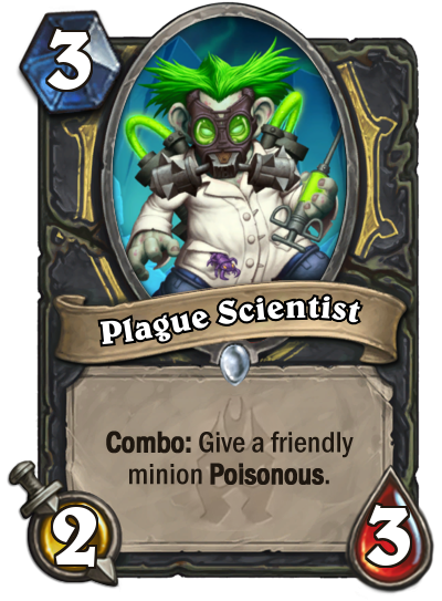 HSTopDecks's tweet photo. New Card: Plague Scientist! No source yet other than NGA Forums! https://t.co/7mvwZNt1iq

#Hearthstone #FrozenThrone https://t.co/ghdEn90mEO