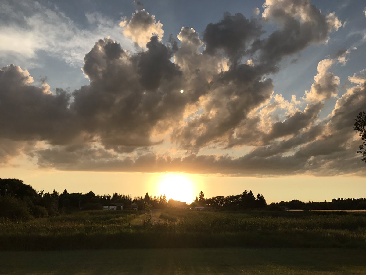 shaash79's tweet photo. There were some gorgeous cloud/sky views tonight when I went on my walk! #NoFilter #PrairieGiants #Manitoba https://t.co/piemHad74g
