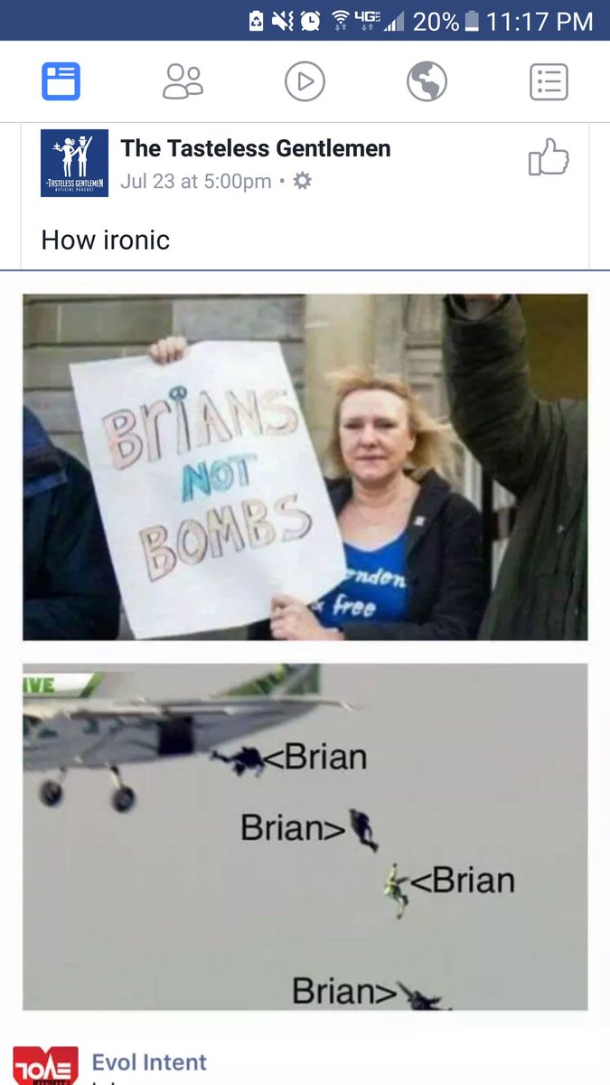 BMH2283's tweet photo. @allthebrianspod there has to be a positive for us Brian's with this, right? Lol https://t.co/58QxxEle2t