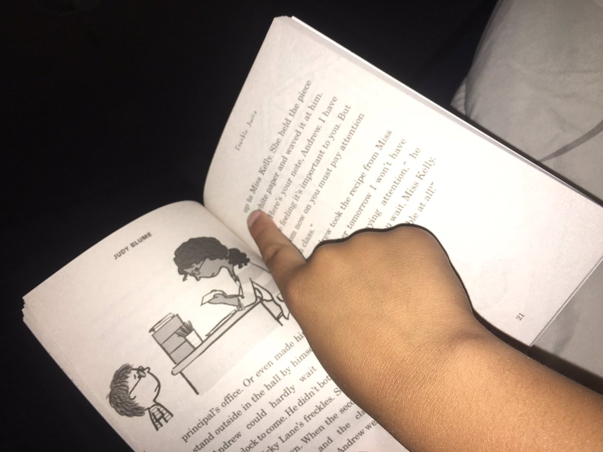 Bedtime with my little readers courtesy of <a href="/judyblume/">Judy Blume</a> #frecklejuice