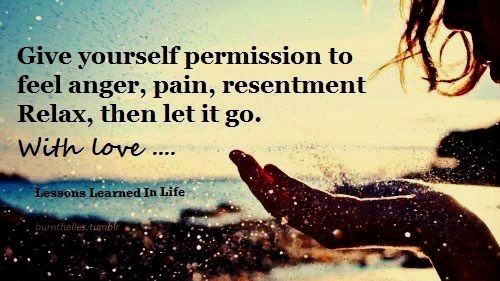 Give yourself permission to feel... #TheFeels #Release #LetItGo