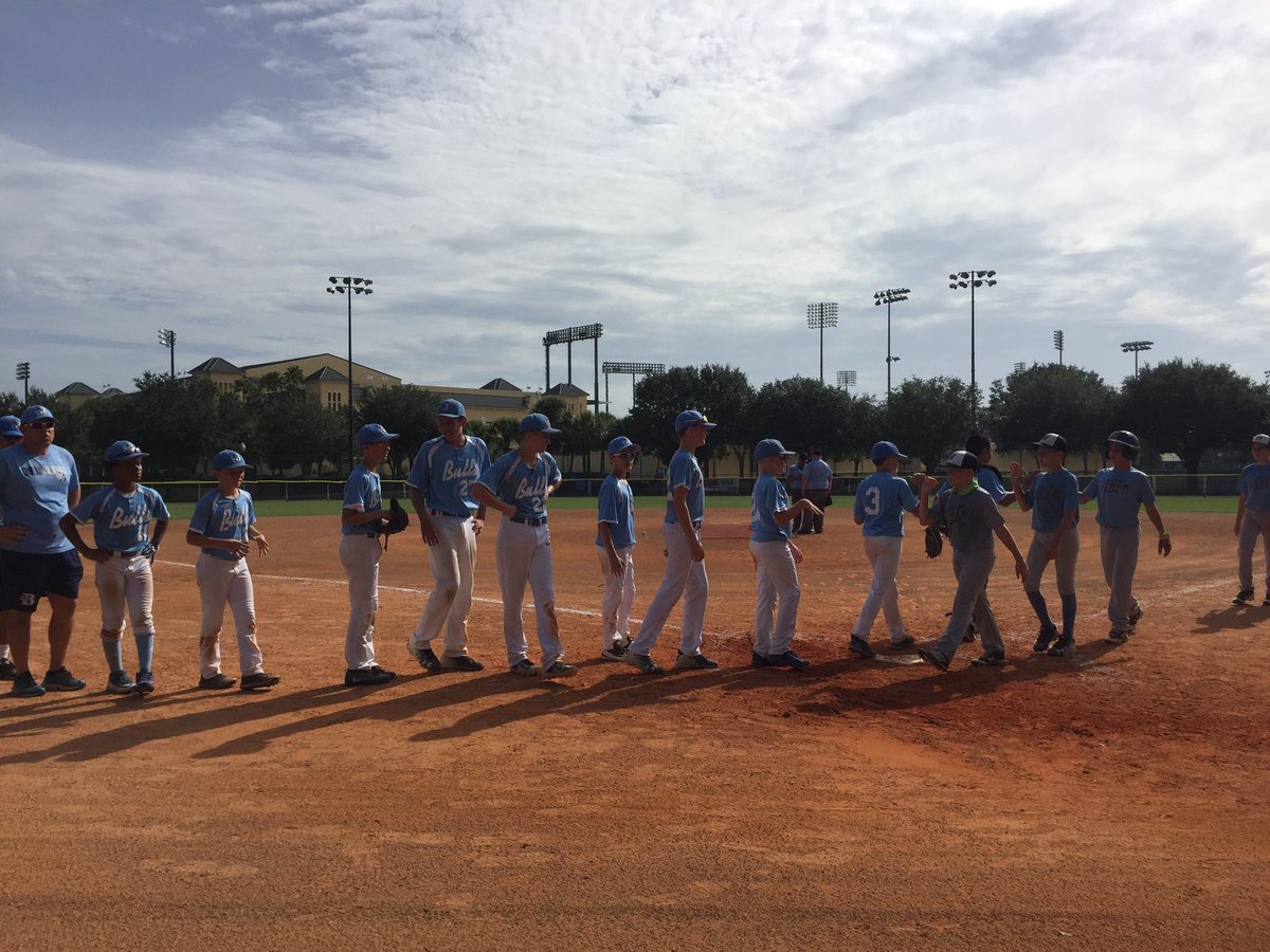 BullpenBaseball's tweet photo. 12s went 1-1 today with win over South FL Hitmen and loss to West FL Baseball Academy. Finished 2-1 in pool play. #DisneyUpdate #SkoBulls https://t.co/WNShkRVcxH