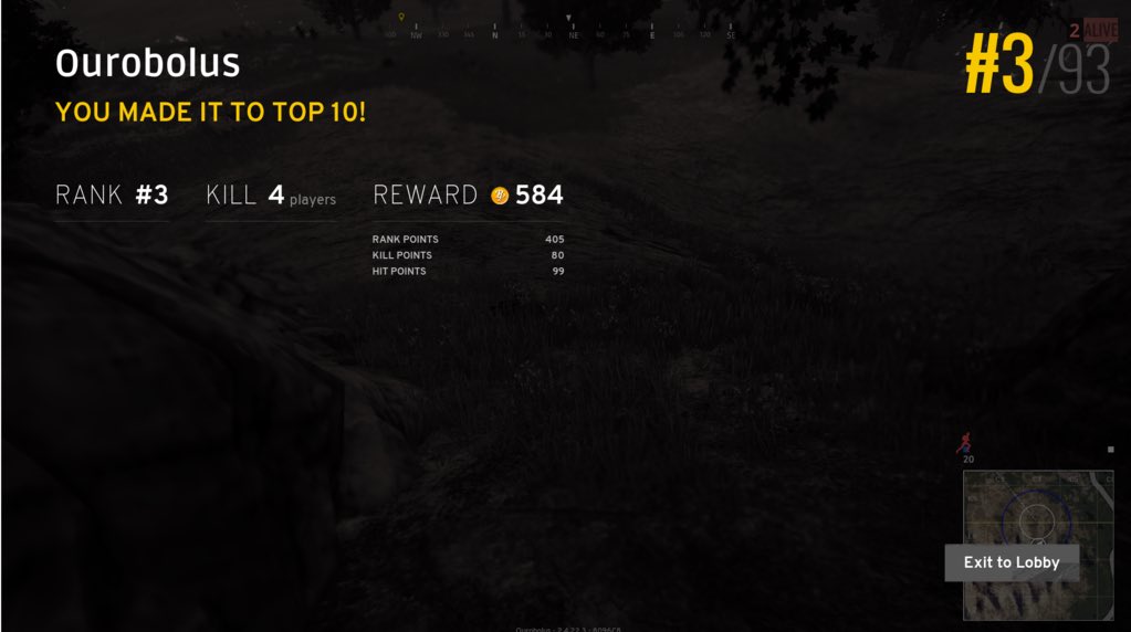 rbpjosh's tweet photo. Slowly but surely. Not too shabby for only having the game for a few days. #PUBG #ratherbeplaying https://t.co/U5OPDhlfFT