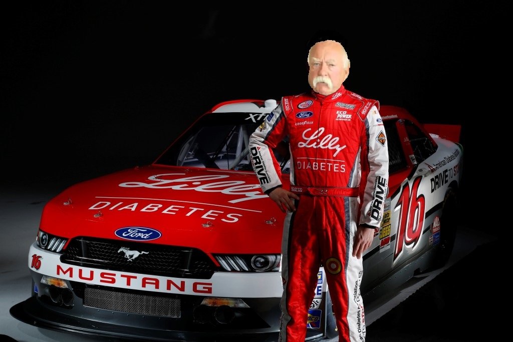 mcautoman's tweet photo. @nascarcasm @ Silly season continues with a new driver of the 16 @roushfenway Mustang. #diabeetus https://t.co/o3ciVbdPzP