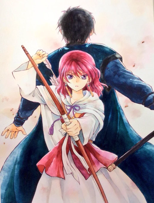 暁のヨナ24巻、来月8/18発売。いつも読んで下さる方、ありがとうございます!
表紙、実は最初ヨナハクではなくて別のキャラにする予定だったんですが紆余曲折でこの絵に。表紙になるはずだった絵は裏表紙になってます。主人公が表紙にくるの15巻以来だった( ˙-˙ ) 
