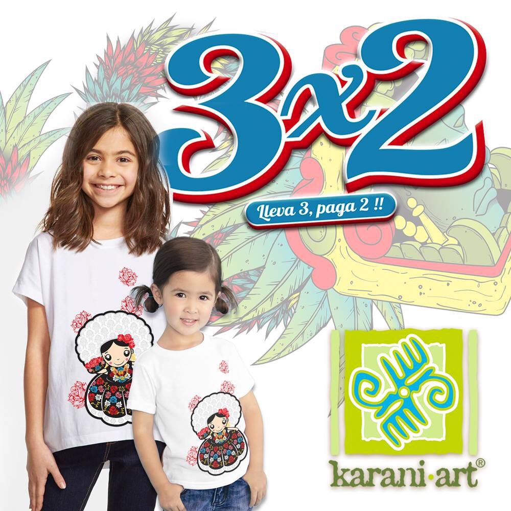 Disfruta del 3x2 en la línea de playeras de <a href="/KaraniArt/">Karani-art</a>  para niños, niñas y bebés

Te esperamos todos los días en #BazarCoyoacán