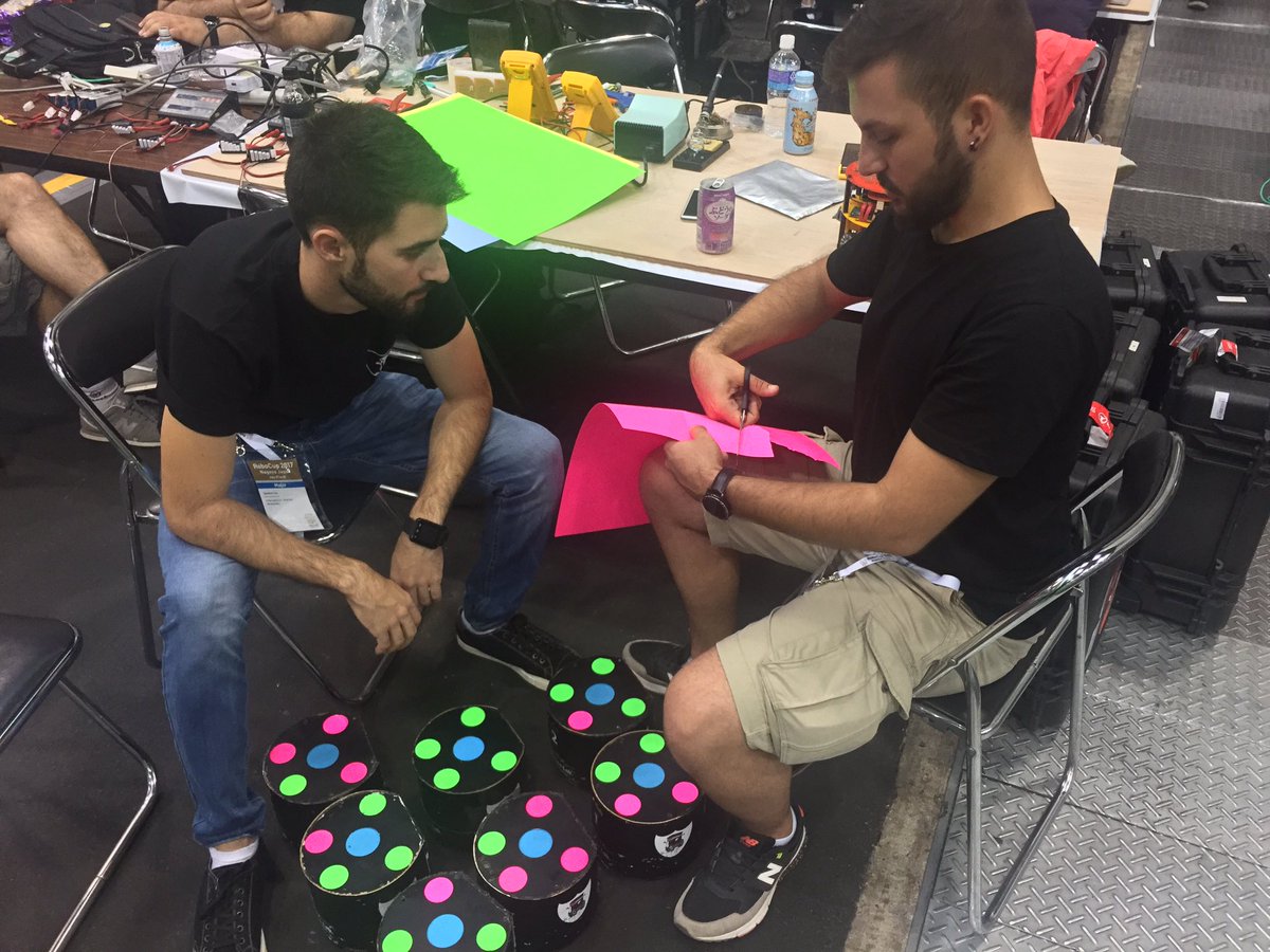 We are changing to official #robocup2017 markers #robotics #engineering #innovation #technology #neareastuniversity #yakındoğuüniversitesi