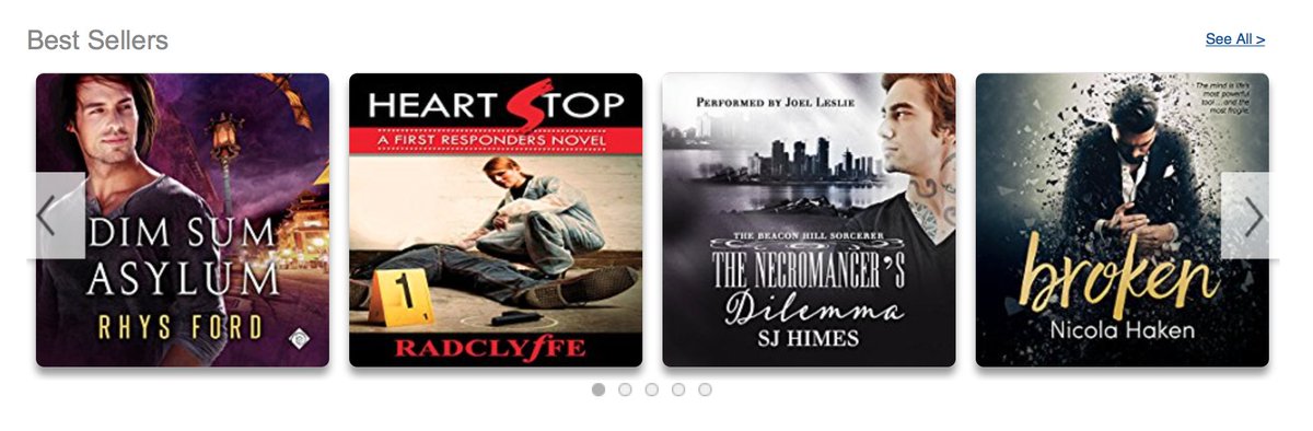 Holding #3 and #4 on the audible LGBT chart. Thanks to <a href="/NicolaHaken/">Nicola Haken</a> and @WriterSJHimes AMAZING writers.