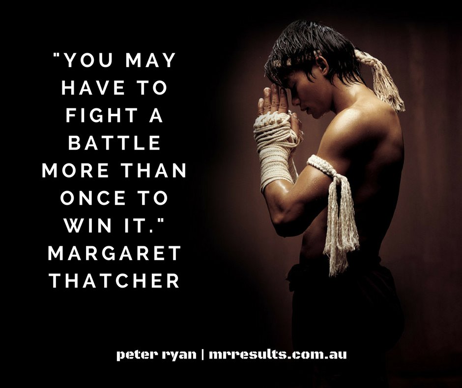 MrResult's tweet photo. "You may have to #fight a battle more than once to win it." Margaret #Thatcher #quoteoftheday #motivation https://t.co/uJW9aIqjif
