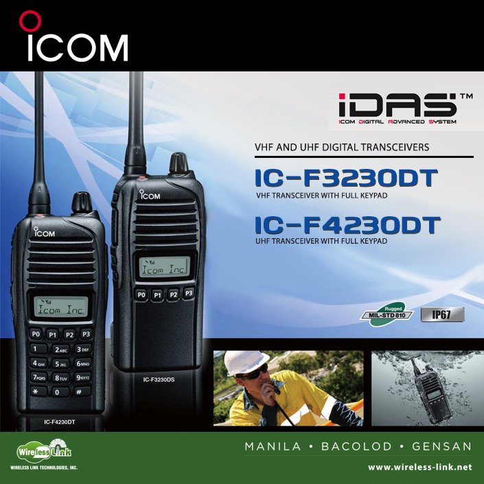 wltiofficial's tweet photo. The VHF and UHF Digital Transceivers that deliver a powerful 1000mW audio output. #WirelessLink #ICOM #IDAS https://t.co/32HgXl3HL7 https://t.co/MkHgXzknUV
