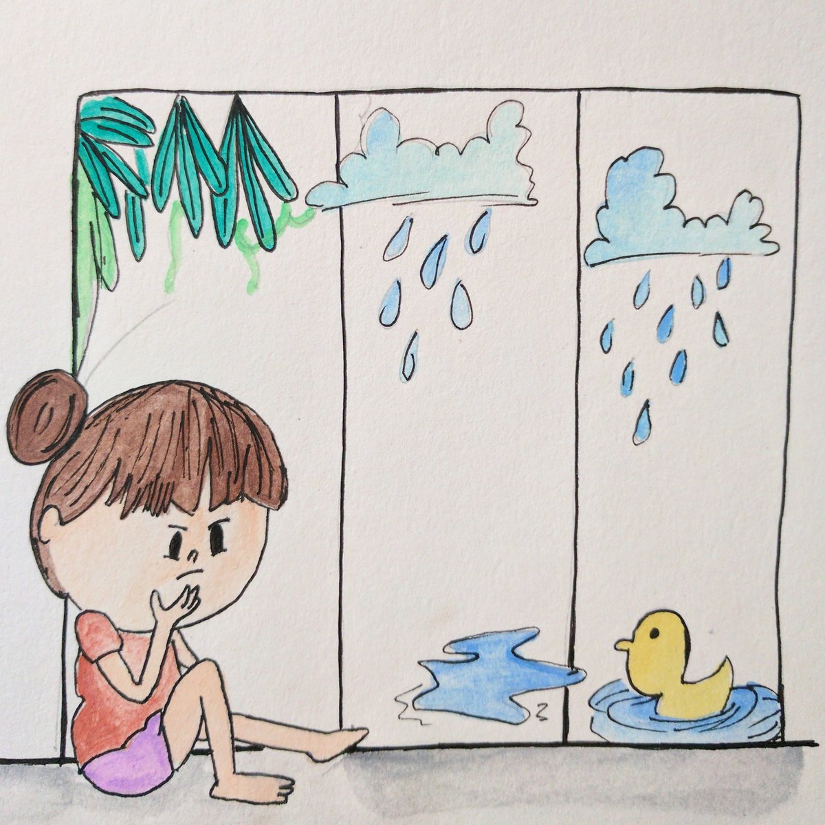 Notes_Pencil's tweet image. Waiting for the rains to end 🤔😏😣 #MumbaiRains #TuesdayThoughts #doodle