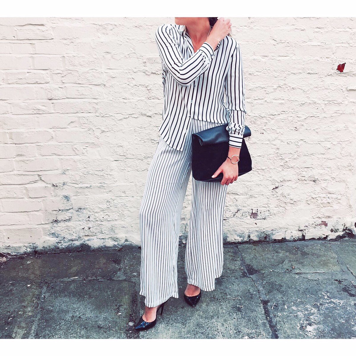 Morning! New post blogonheels.co.uk/2017/07/pyjama… #fbloggers in head to toe <a href="/hm/">H&M</a> #pjtrend #pyjamas #monochrome #tuesdaystyle #wiwt #styleitout #mcr