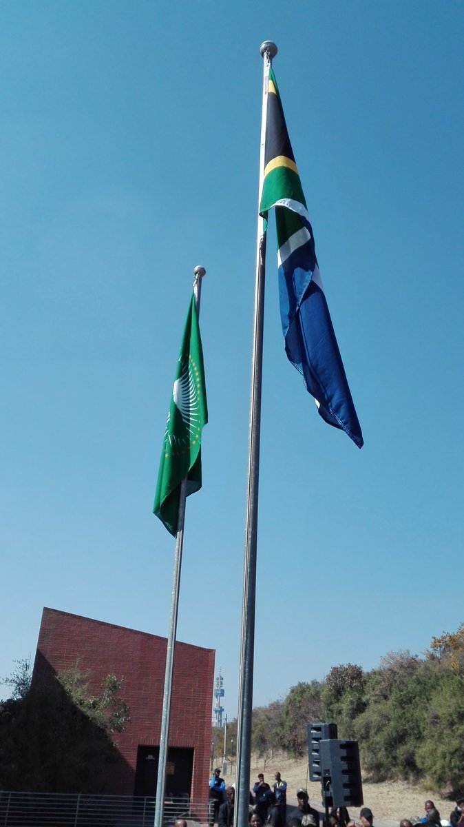 SportArtsCultur's tweet photo. Flag hoisting @Freedom_Park as part of The Young Patriots Programme (TYPP) induction #TYPPInduction @NYDARSA https://t.co/6r7Aw7A6zQ