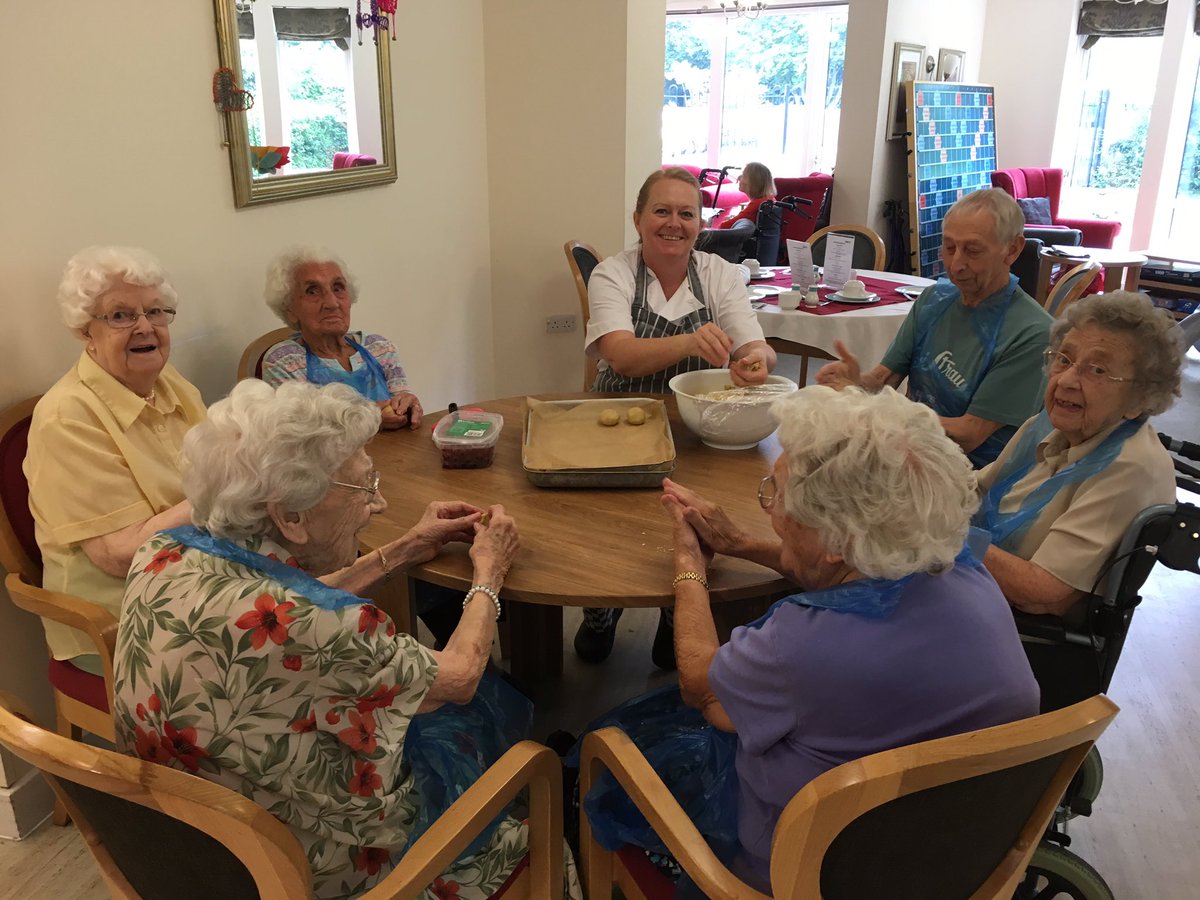 FoxbridgeHouse's tweet image. Spoiling our lunch in the best possible way! #cherrybuns #teatime #culinariansday #welovecheftrudie @careuk @FoxbridgeHouse @carehome_co_uk