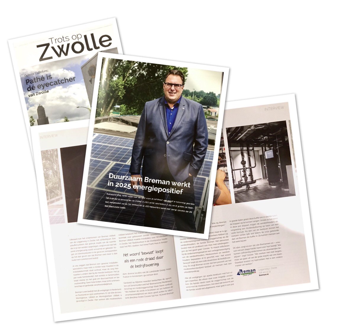 Mooi artikel in de aller eerste editie van "Trots op Zwolle". #trotsopzwolle #breman issuu.com/bremanutilitei…