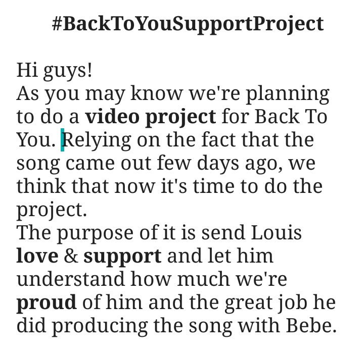 LouisTPromotion's tweet photo. Here is our #BackToYouSupportProject! Hope you'll like it, it would be a pleasure having a lot of you in in and showing this to Louis.💙 https://t.co/txCyDpmQaE