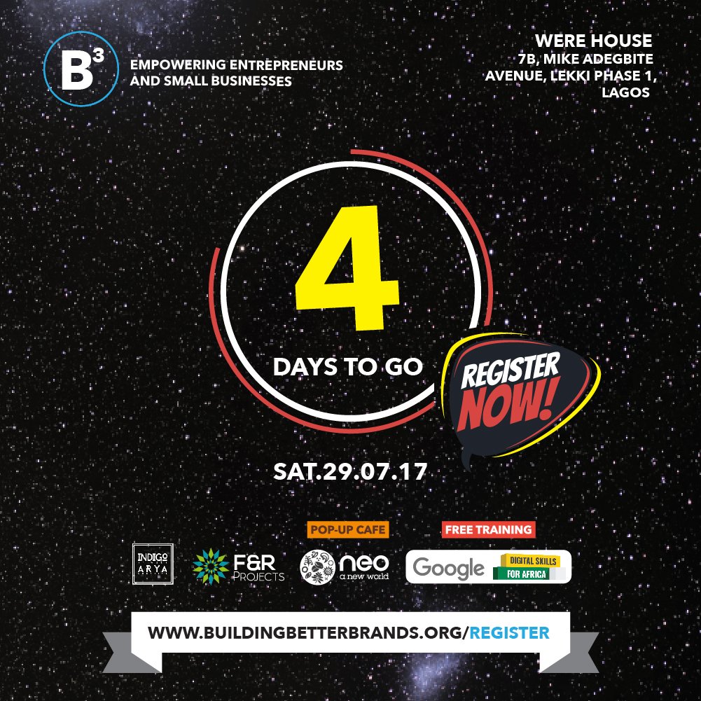 ItohanBarlow's tweet photo. Our #BuildingBetterBrands workshop is almost here #countdown #4daystogo. https://t.co/wwtEqrkf5Z