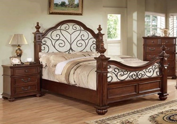 TheClassyHome's tweet photo. #TuesdayThoughts #Traditional Dark #Oak #SolidWood Metal #MasterBedroomSet Perfect Selection https://t.co/6rsi34kR8j https://t.co/orrx83O61t
