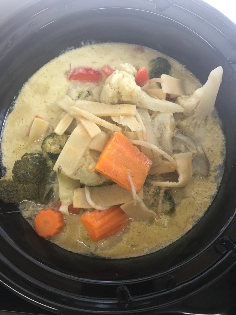 kokosthai's tweet photo. Today making its debut is Koko"s Vegetable Green Curry and Rice. https://t.co/d7NWlRcw3F